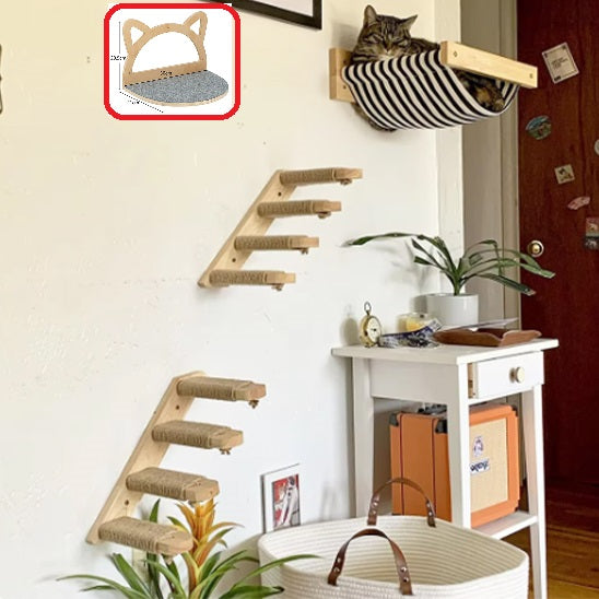Arbre A chat mural - parcours en bois
