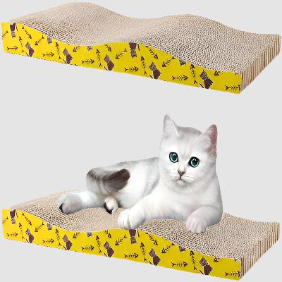 Grattoir Chat - PurrfectScratcherâą - Dune Jaune - Le Confort du Chat