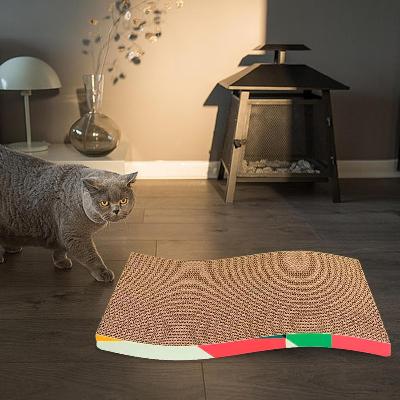 Grattoir Chat - Ondulé Rose - Le Confort du Chat