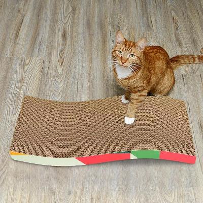 Grattoir Chat - PurrfectScratcher⹠- Ondulé Rose - Le Confort du Chat