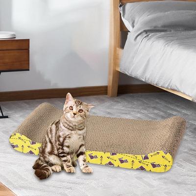 Grattoir Chat - PurrfectScratcherâą - Vague Jaune - Le Confort du Chat