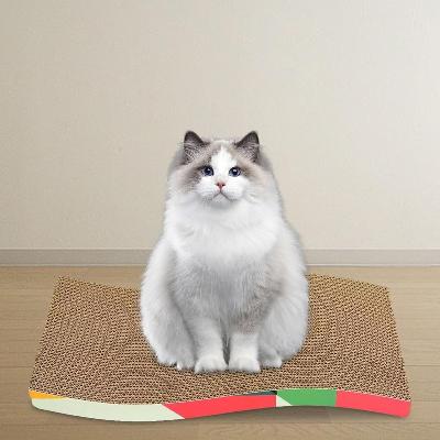Grattoir Chat - PurrfectScratcher⹠- Ondulé Rose - Le Confort du Chat