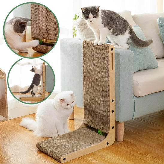 Griffoir à chat - planche à gratter en forme de L