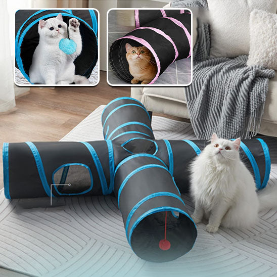 tunnel pour chat avec quatre sortie