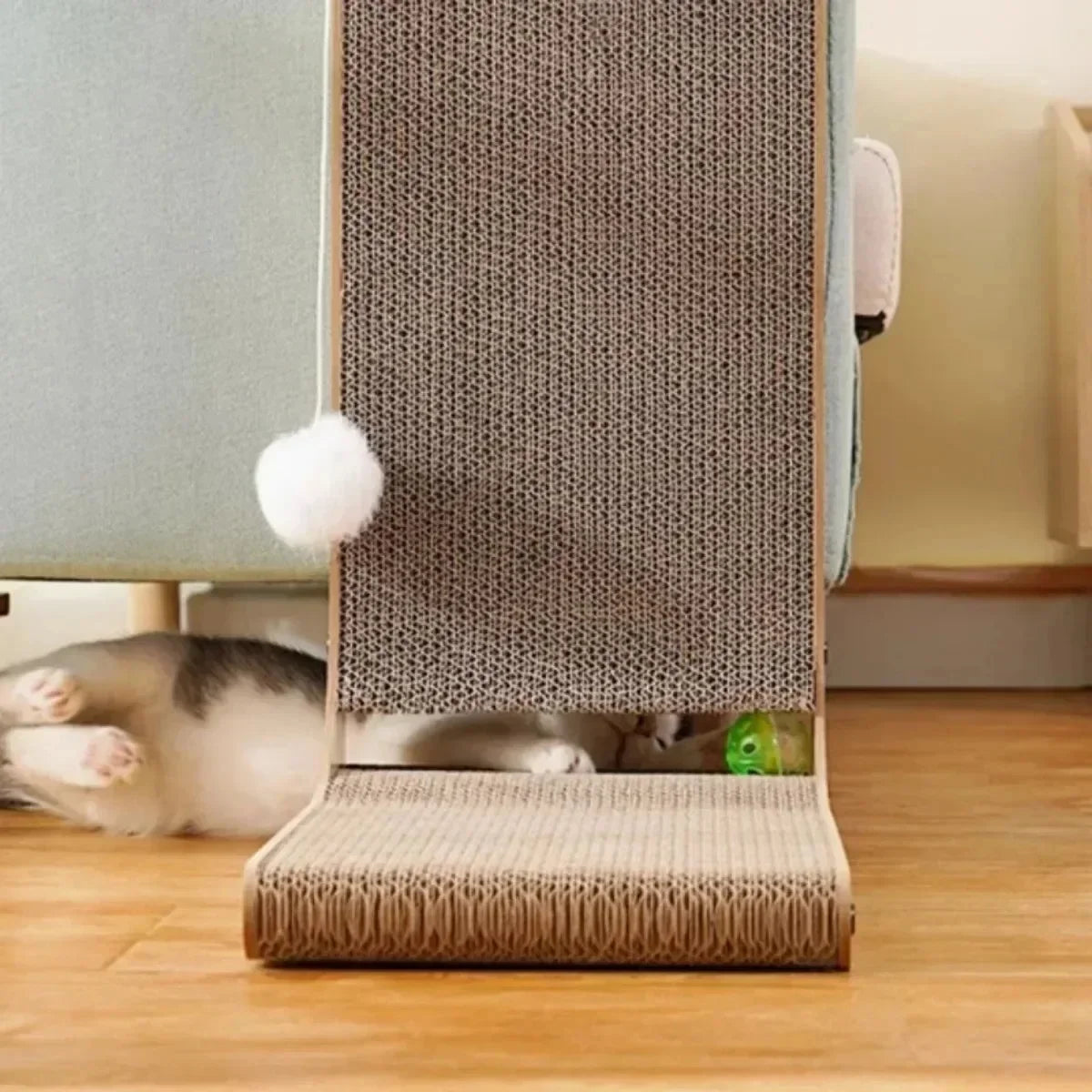 Griffoir à chat - planche à gratter en forme de L