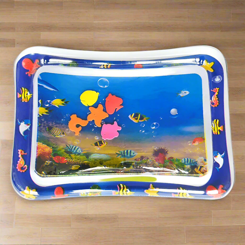 jouet pour chat tapis avec des poisson rempli d eau